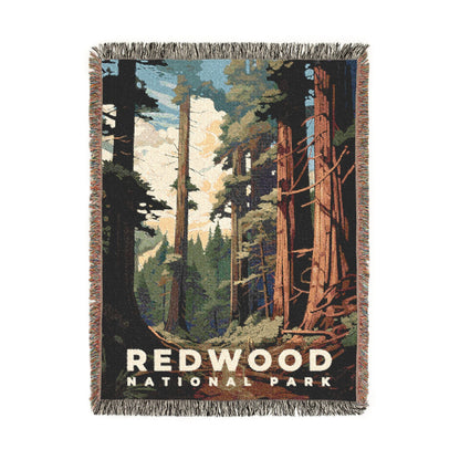 Redwood National Park Woven Blanket | S07