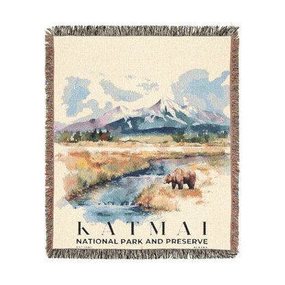 Katmai National Park Woven Blanket | S04