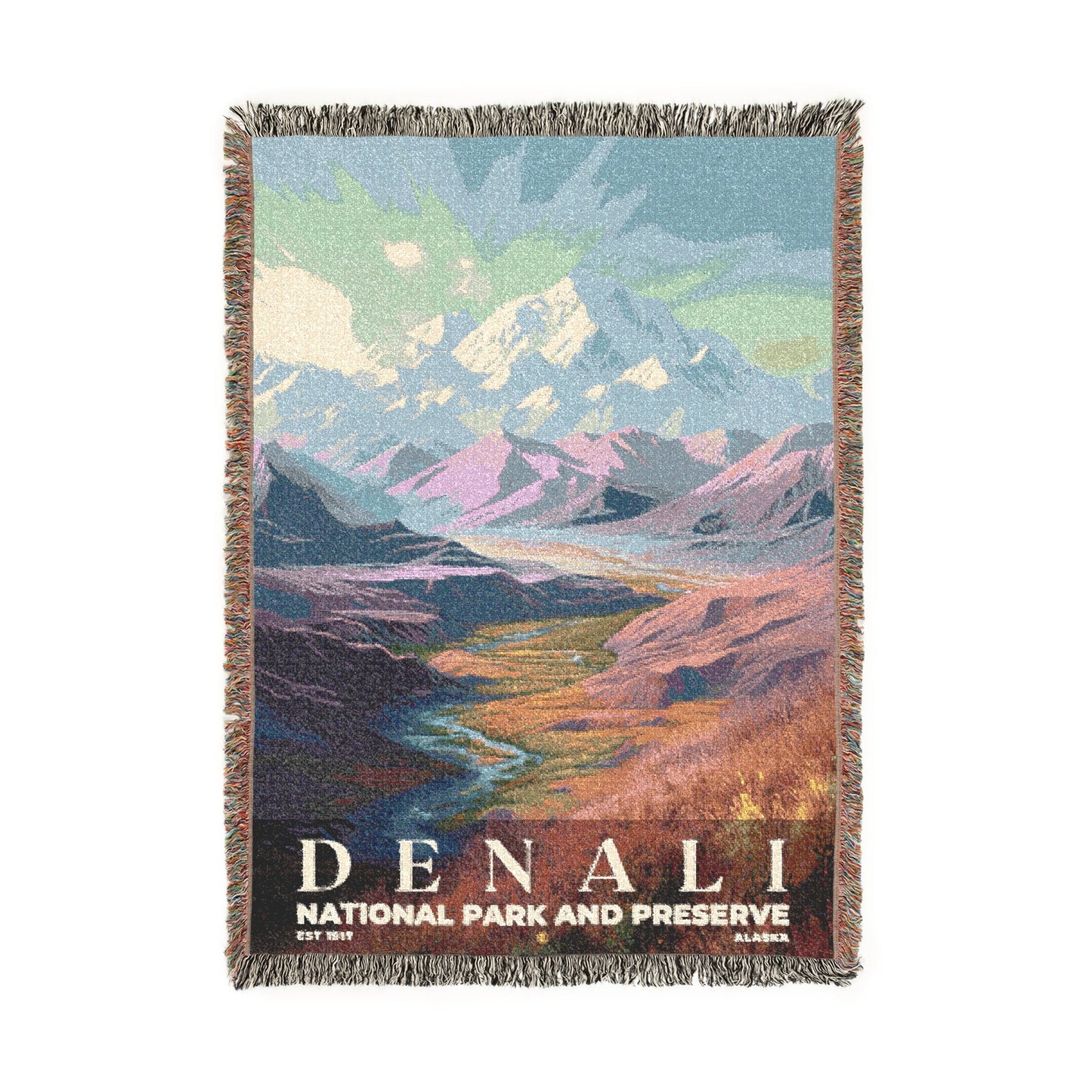 Denali National Park Woven Blanket | S02