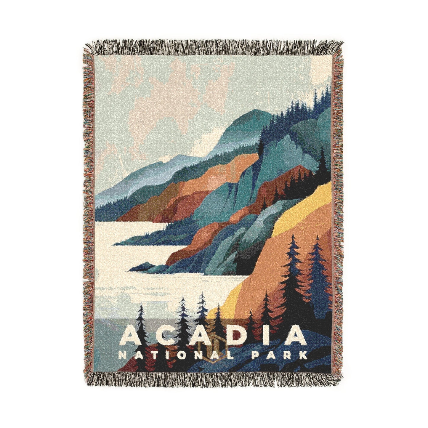 Acadia National Park Woven Blanket | S20