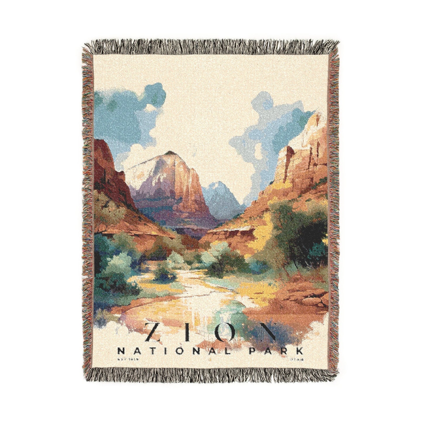 Zion National Park Woven Blanket | S04