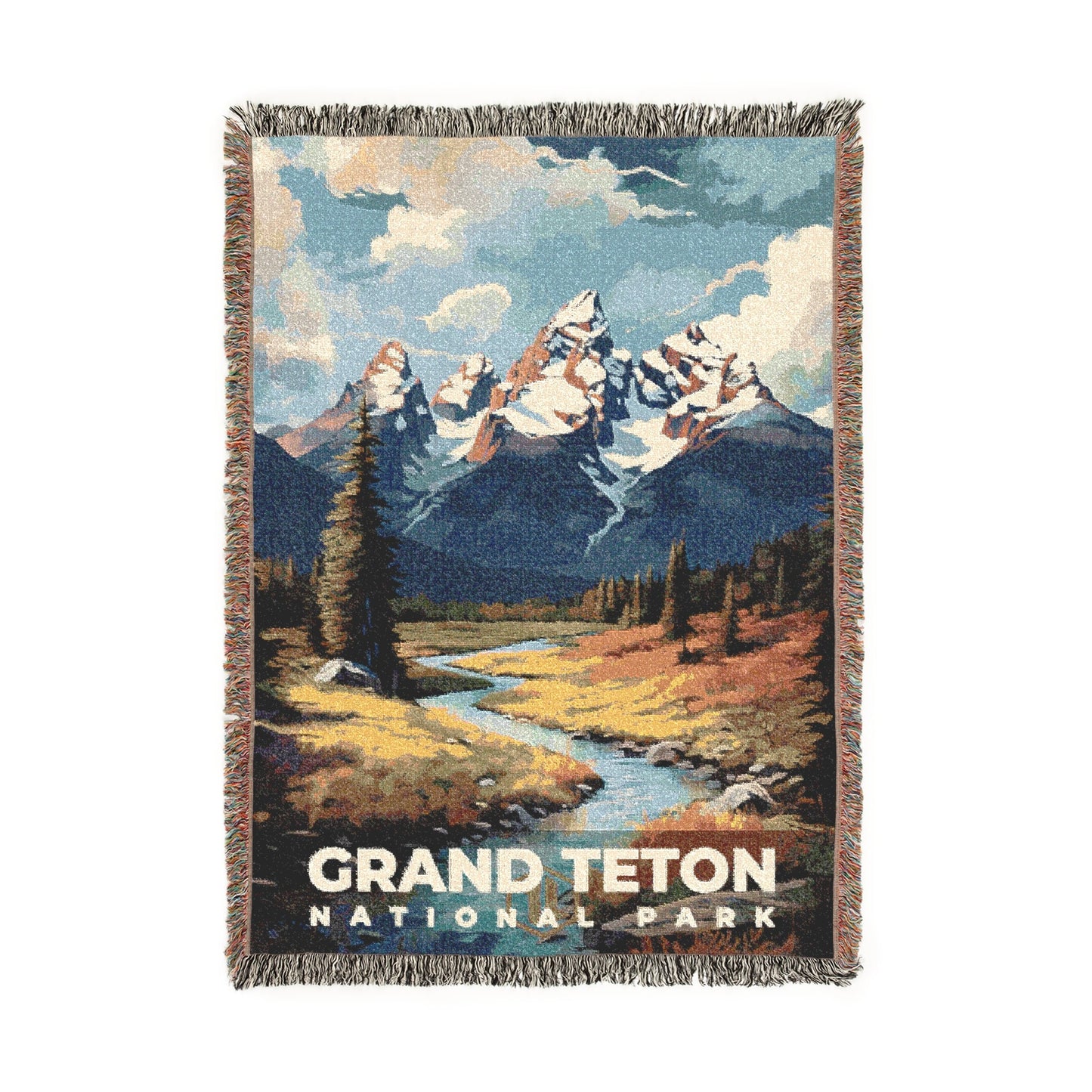 Grand Teton National Park Woven Blanket | S06
