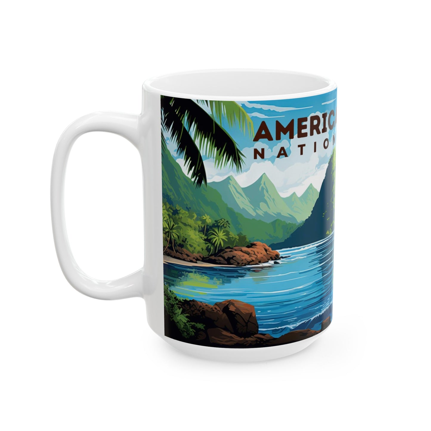 American Samoa National Park Mug | White Ceramic Mug (11oz, 15oz)