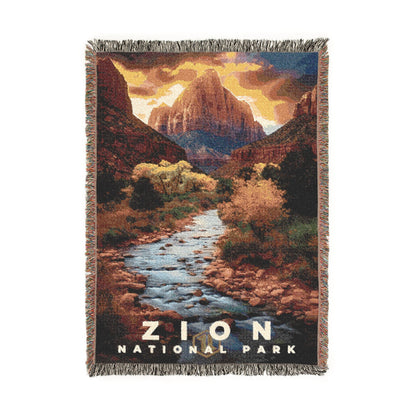 Zion National Park Woven Blanket | S10