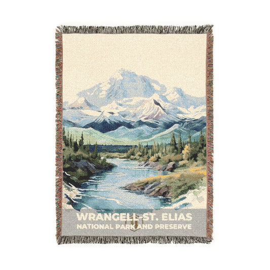 Wrangell-St. Elias National Park Woven Blanket | S08