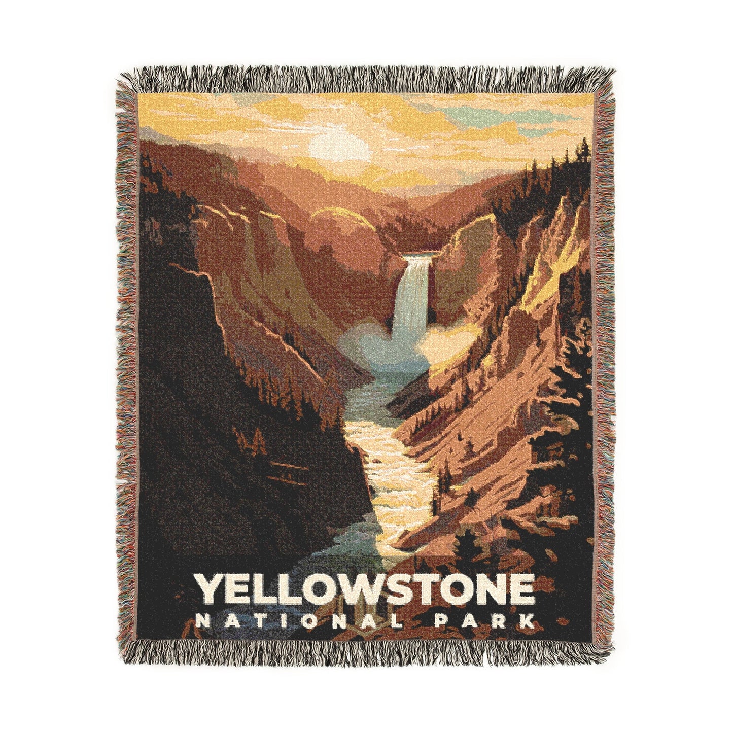 Yellowstone National Park Woven Blanket | S07