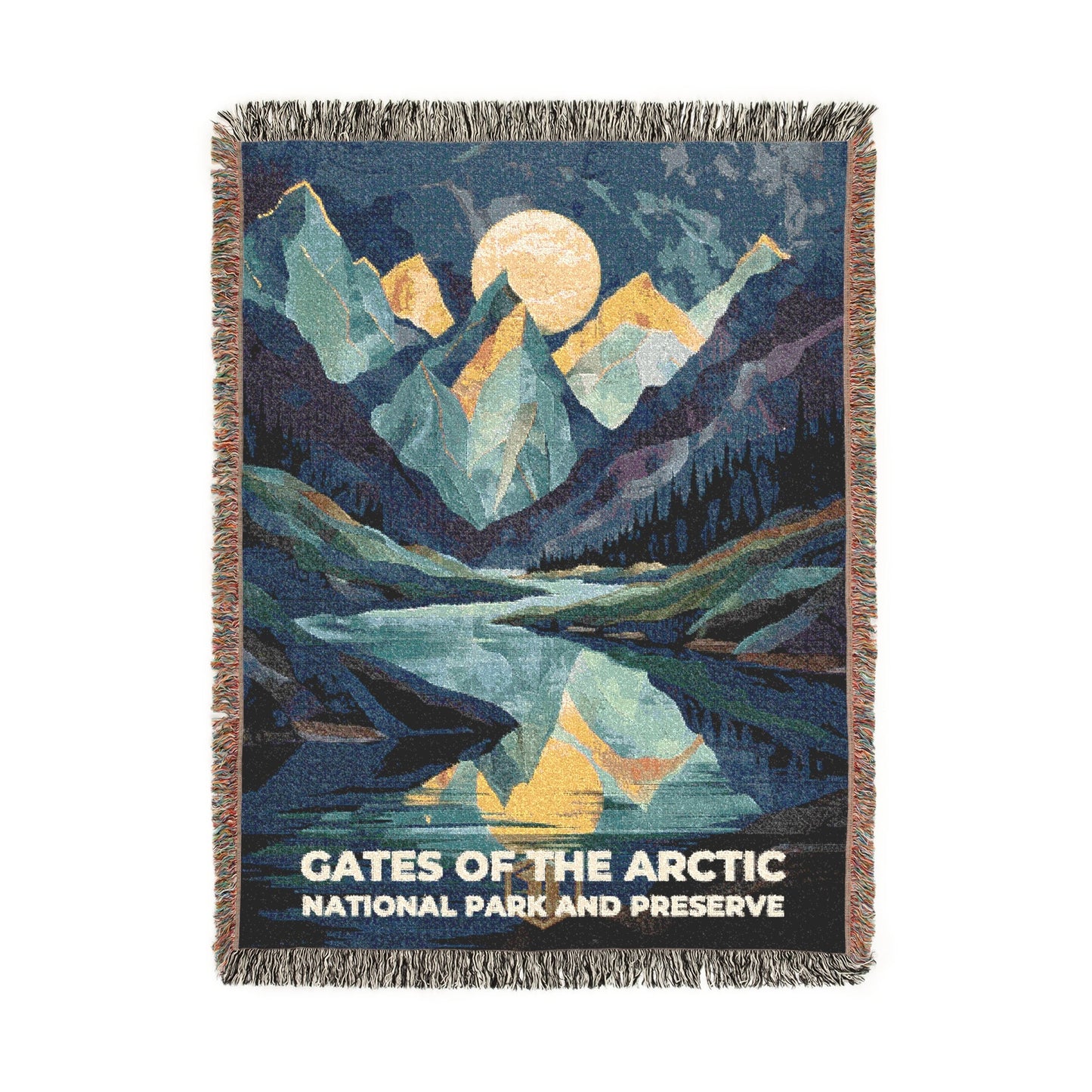 Gates of the Arctic National Park Woven Blanket | S20