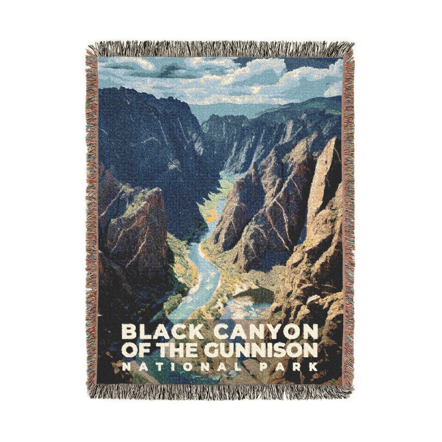 Black Canyon of the Gunnison National Park Woven Blanket | S10