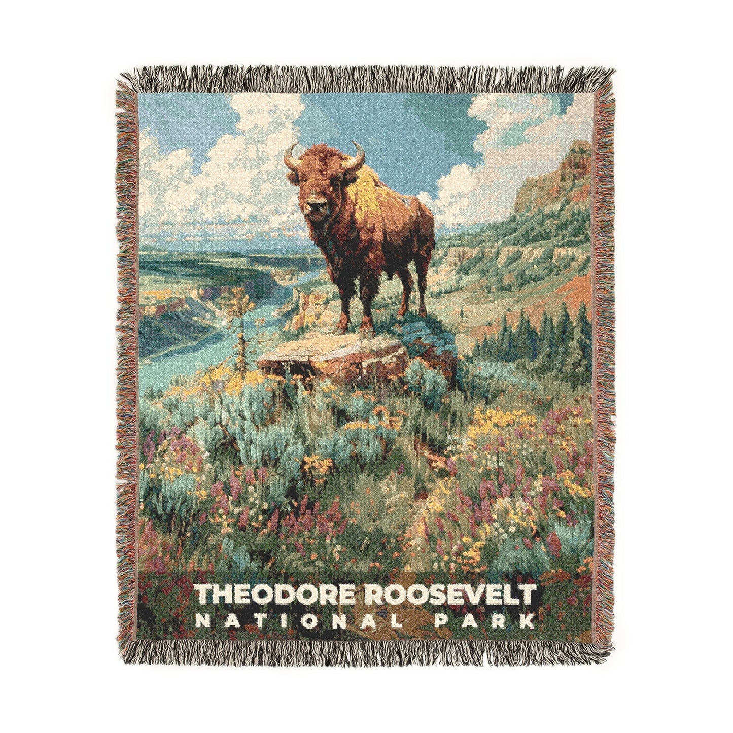 Theodore Roosevelt National Park Woven Blanket | S18