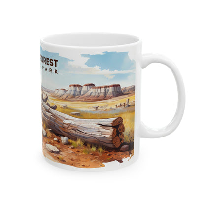 Petrified Forest National Park Mug | White Ceramic Mug (11oz, 15oz)