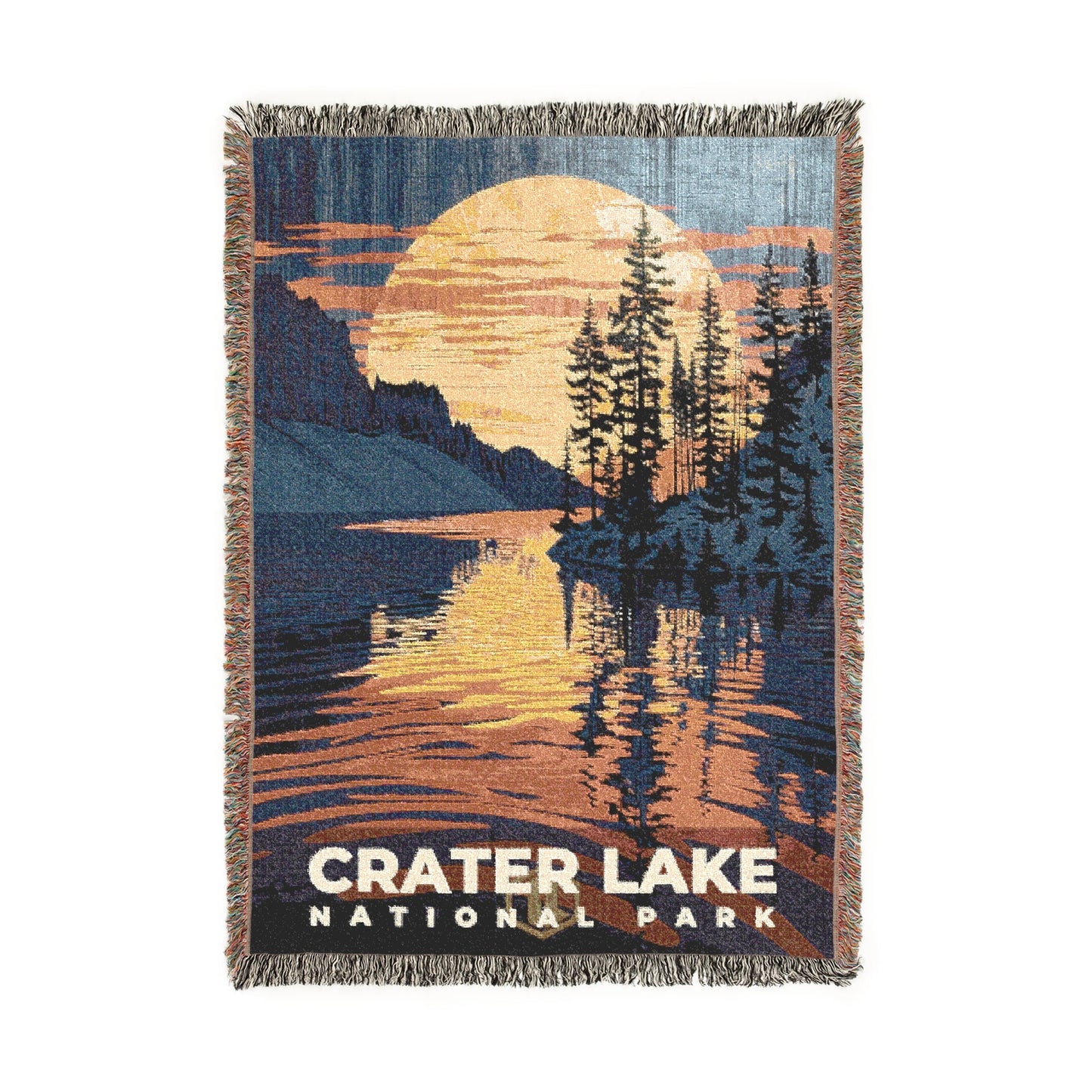 Crater Lake National Park Woven Blanket | S19