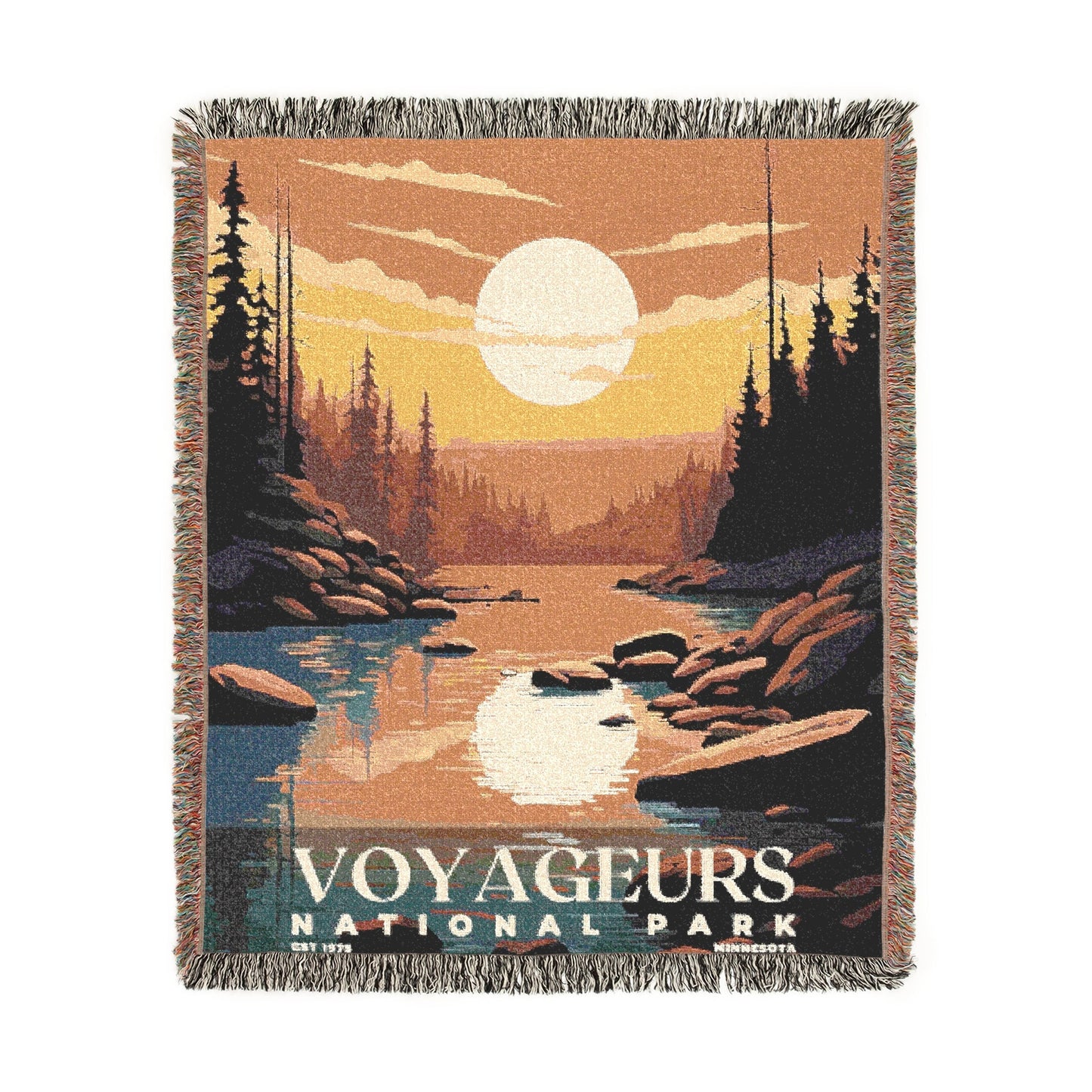 Voyageurs National Park Woven Blanket | S03