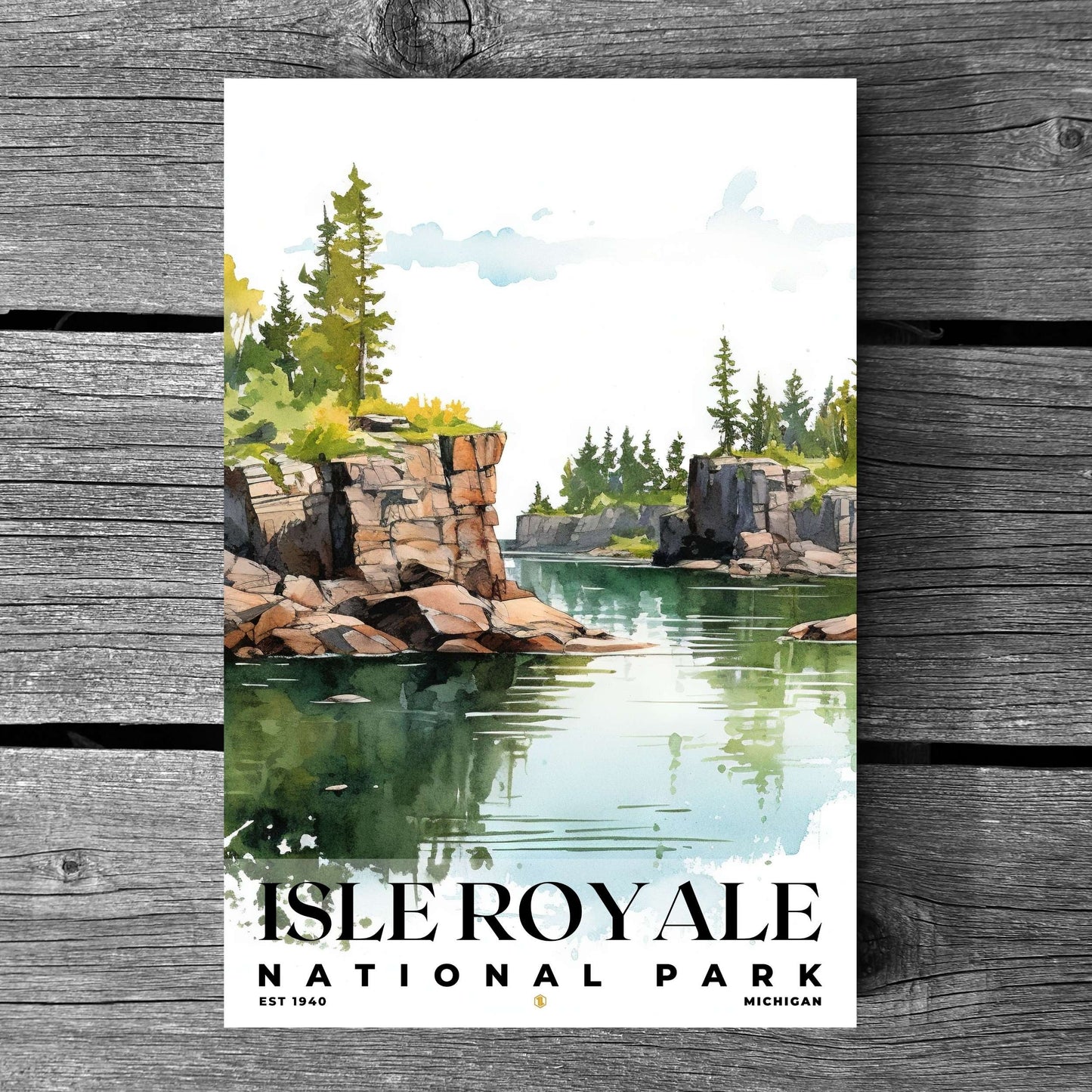 Isle Royale National Park Poster | S04