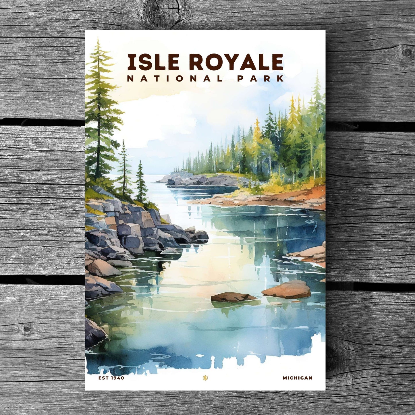 Isle Royale National Park Poster | S08