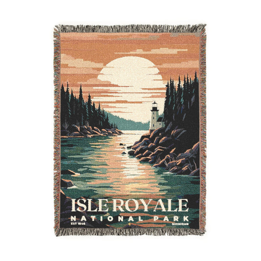 Isle Royale National Park Woven Blanket | S05