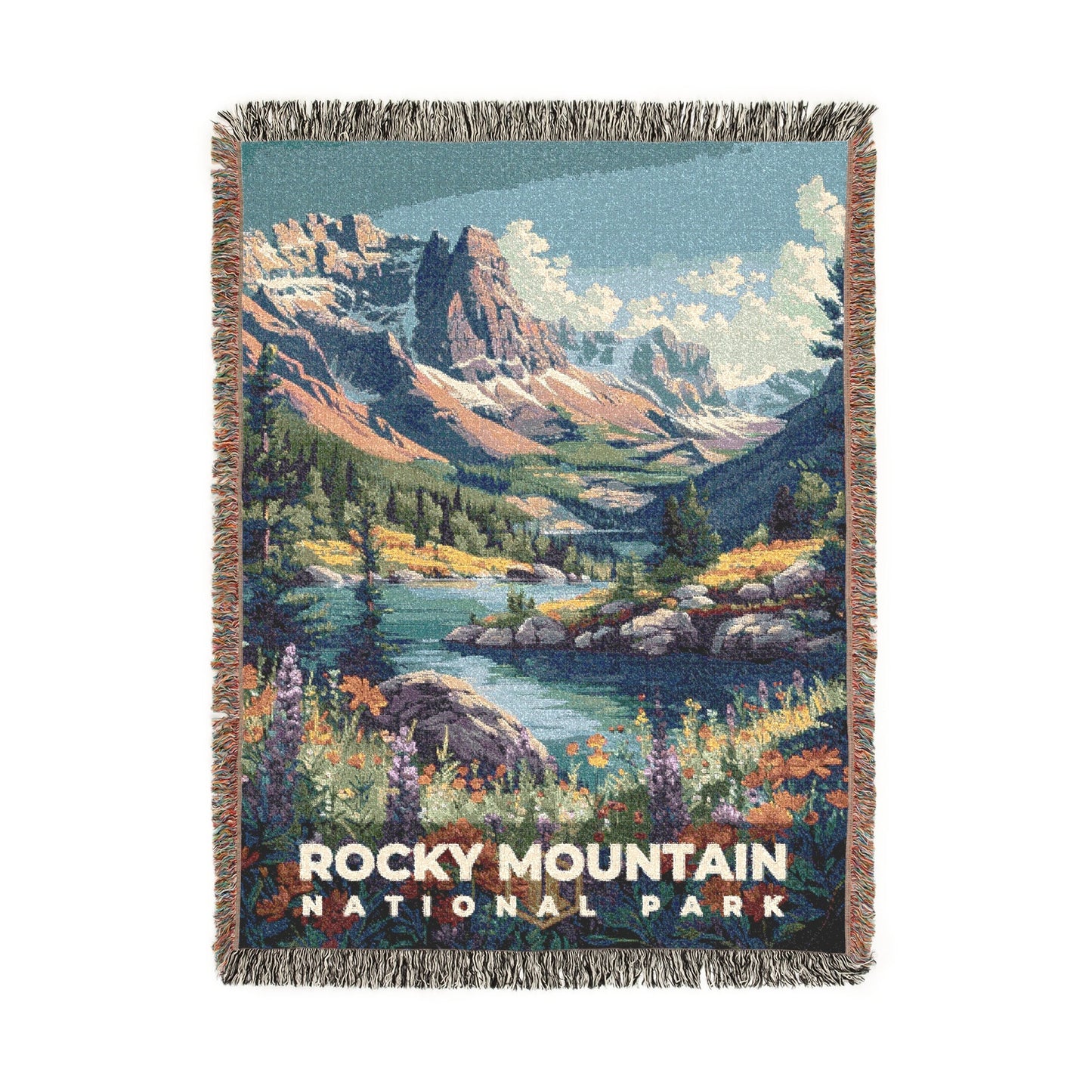 Rocky Mountain National Park Woven Blanket | S11