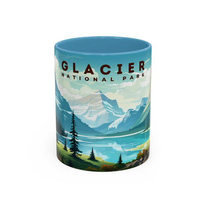 Glacier National Park Mug | Accent Coffee Mug (11, 15oz)