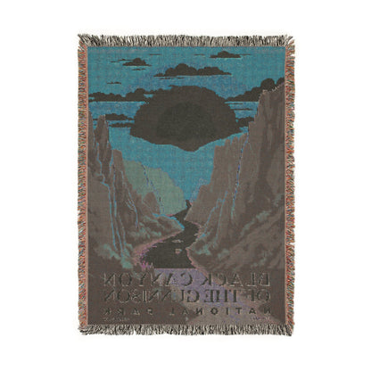 Black Canyon of the Gunnison National Park Woven Blanket | S05