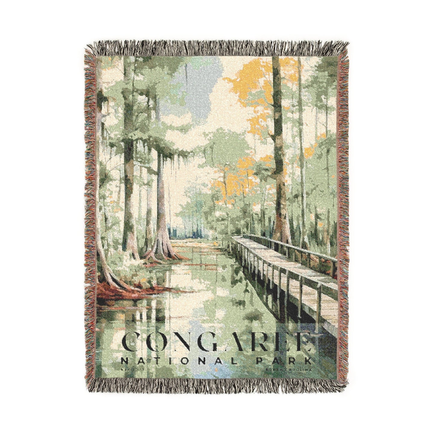 Congaree National Park Woven Blanket | S04