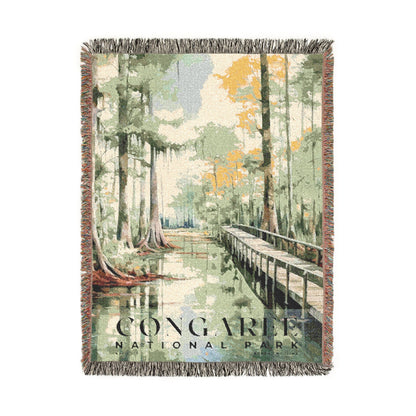 Congaree National Park Woven Blanket | S04