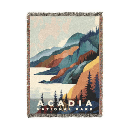 Acadia National Park Woven Blanket | S20