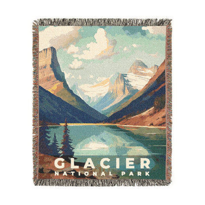 Glacier National Park Woven Blanket | S06