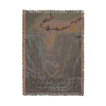 Black Canyon of the Gunnison National Park Woven Blanket | S16