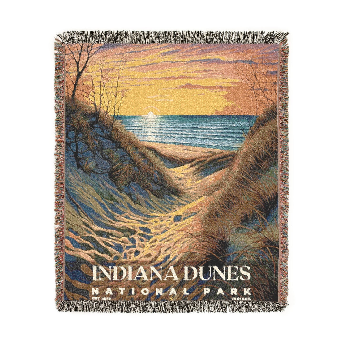 Indiana Dunes National Park Woven Blanket | S02