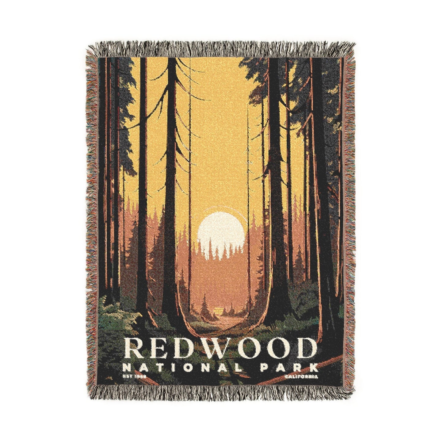 Redwood National Park Woven Blanket | S03