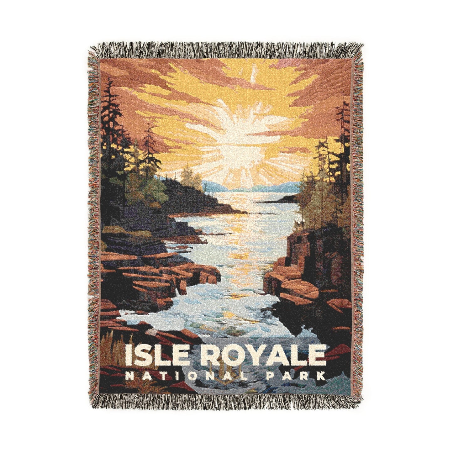 Isle Royale National Park Woven Blanket | S09