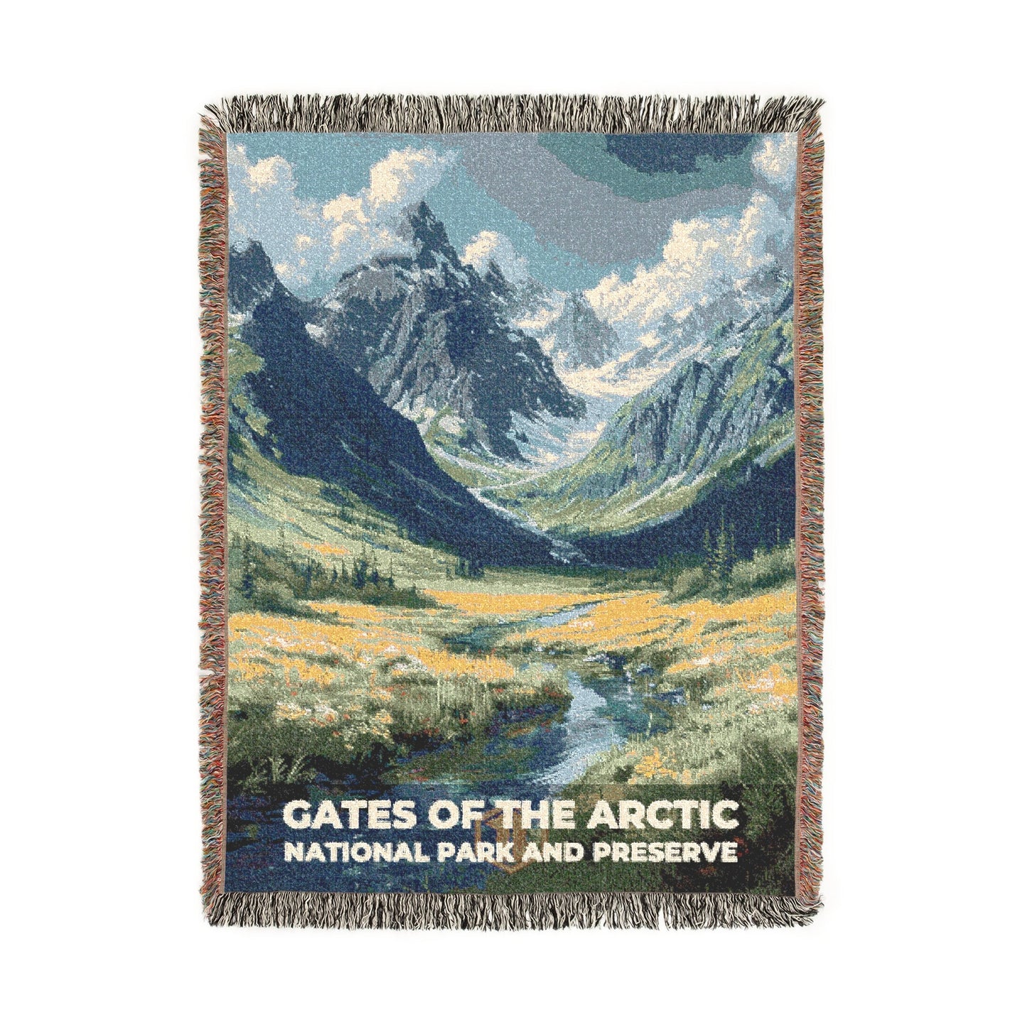 Gates of the Arctic National Park Woven Blanket | S13
