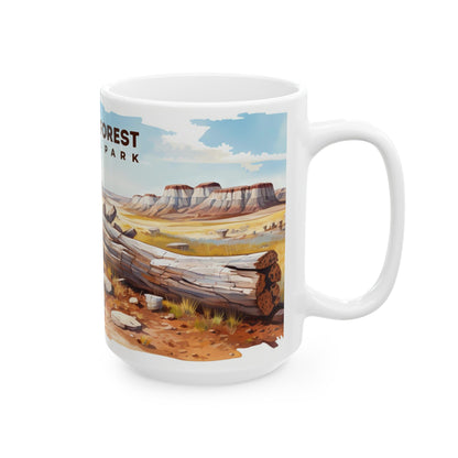 Petrified Forest National Park Mug | White Ceramic Mug (11oz, 15oz)