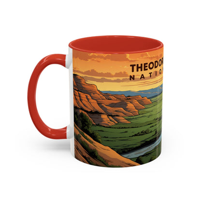 Theodore Roosevelt National Park Mug | Accent Coffee Mug (11, 15oz)