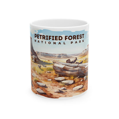Petrified Forest National Park Mug | White Ceramic Mug (11oz, 15oz)