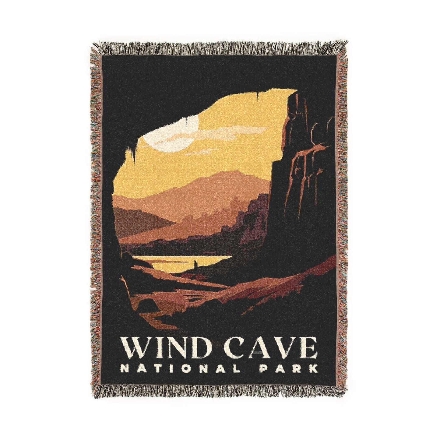 Wind Cave National Park Woven Blanket | S01
