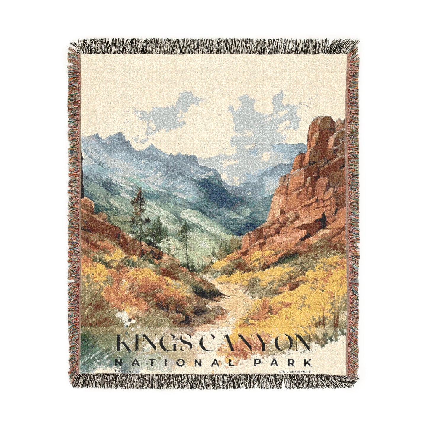 Kings Canyon National Park Woven Blanket | S04