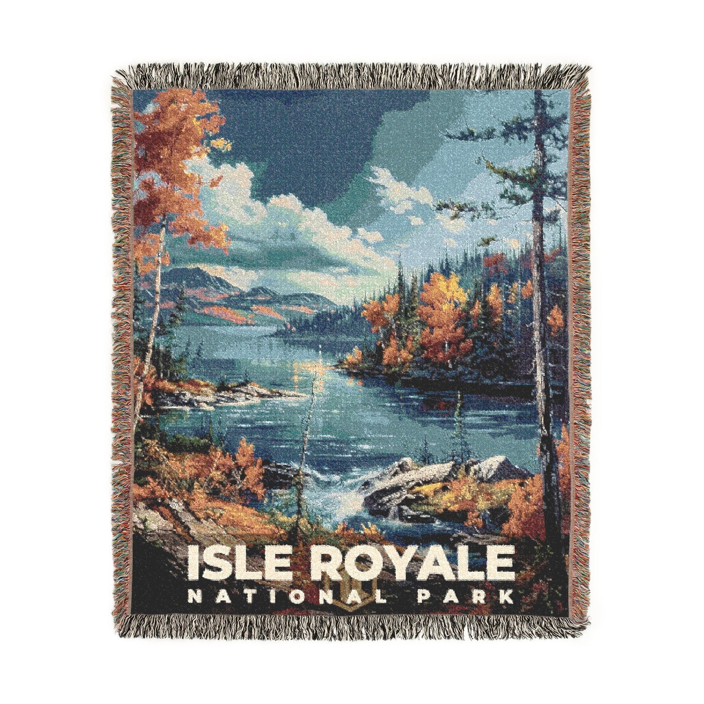 Isle Royale National Park Woven Blanket | S16