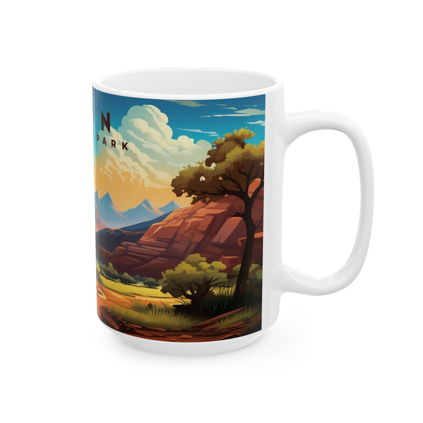 Zion National Park Mug | White Ceramic Mug (11oz, 15oz)