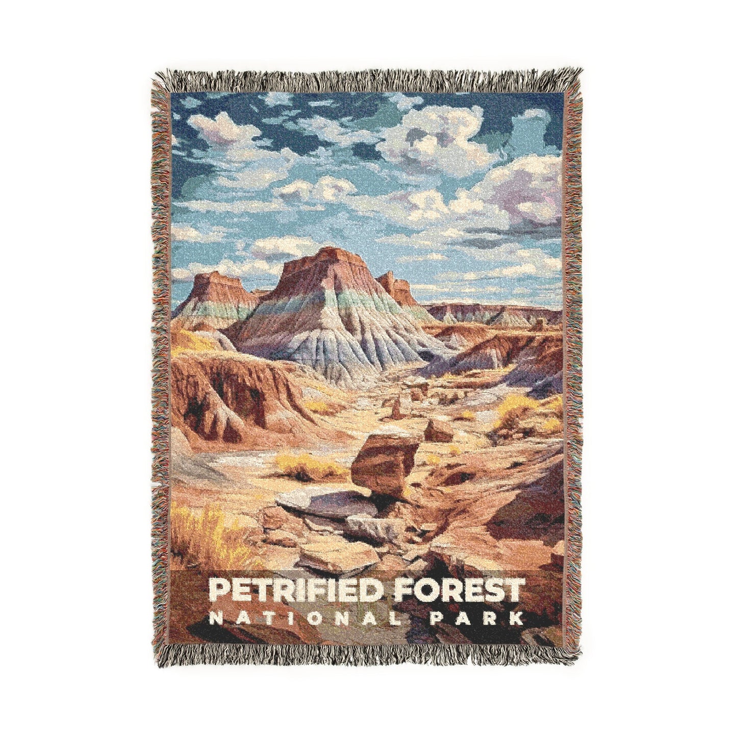 Petrified Forest National Park Woven Blanket | S06