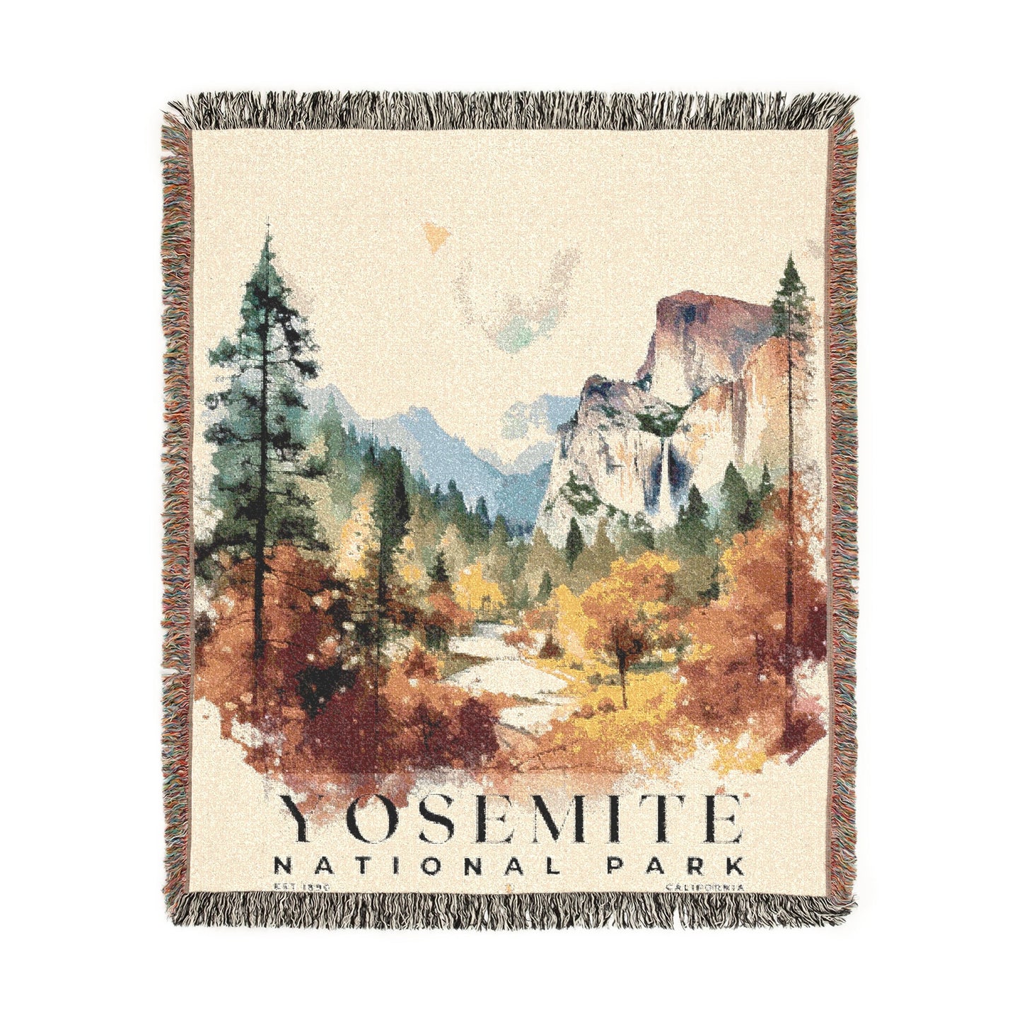 Yosemite National Park Woven Blanket | S04
