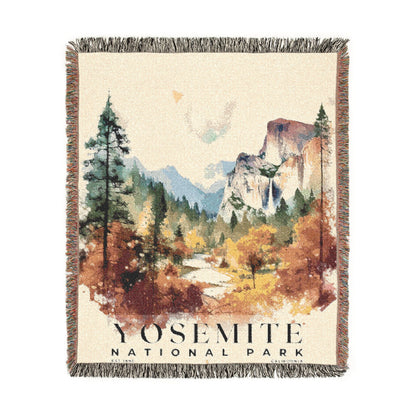 Yosemite National Park Woven Blanket | S04