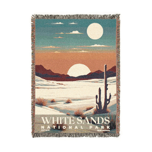 White Sands National Park Woven Blanket | S05