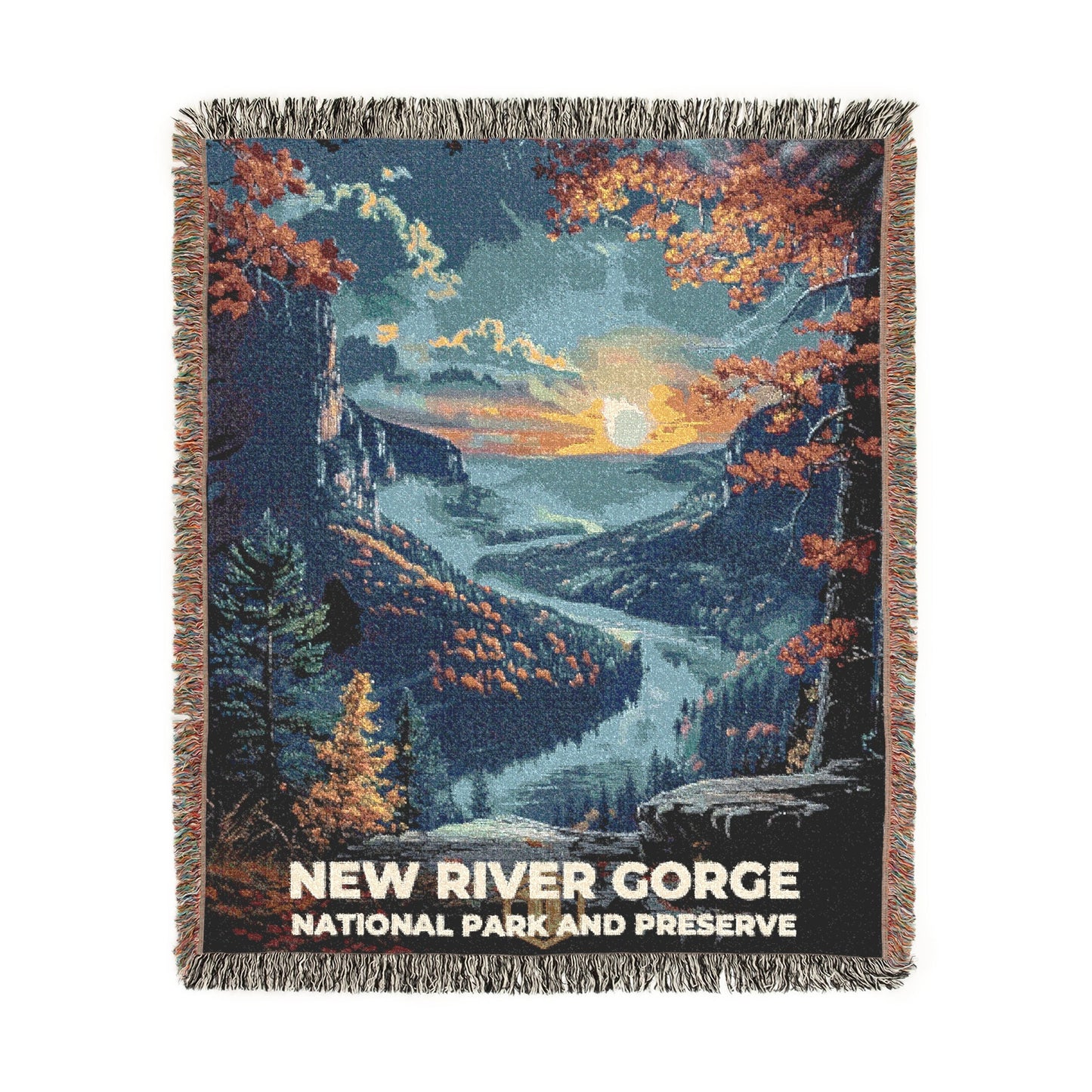 New River Gorge National Park Woven Blanket | S16