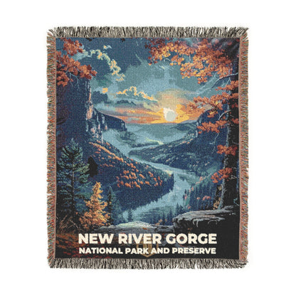 New River Gorge National Park Woven Blanket | S16