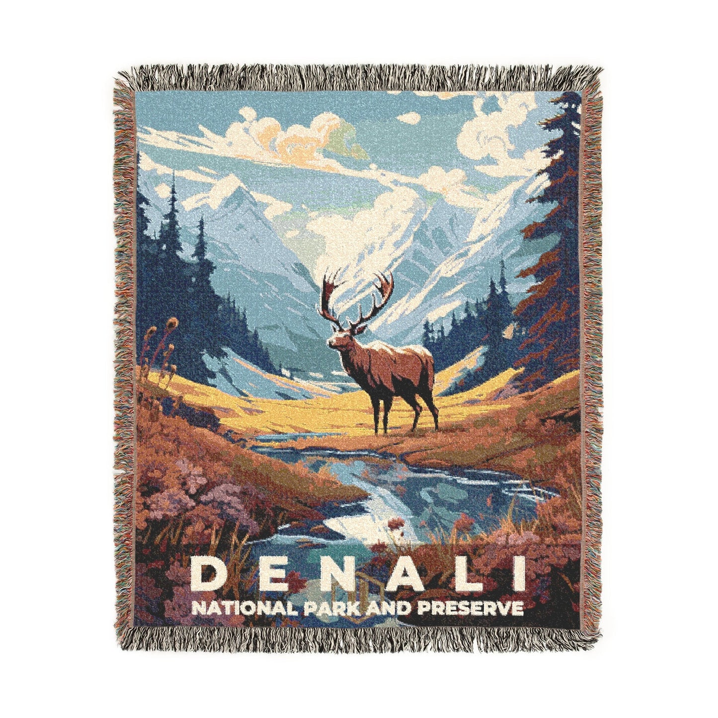 Denali National Park Woven Blanket | S07