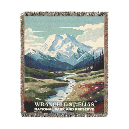 Wrangell-St. Elias National Park Woven Blanket | S03