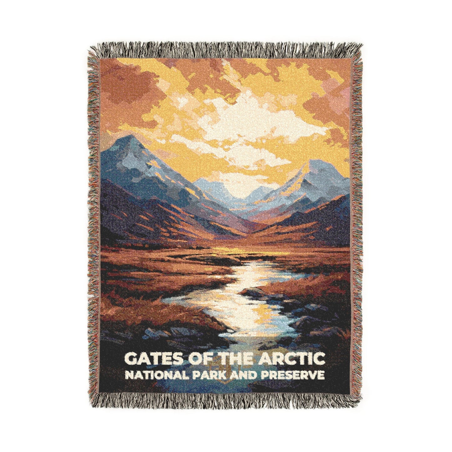 Gates of the Arctic National Park Woven Blanket | S06
