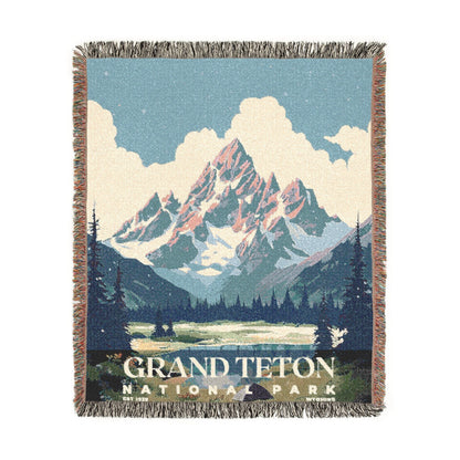 Grand Teton National Park Woven Blanket | S03