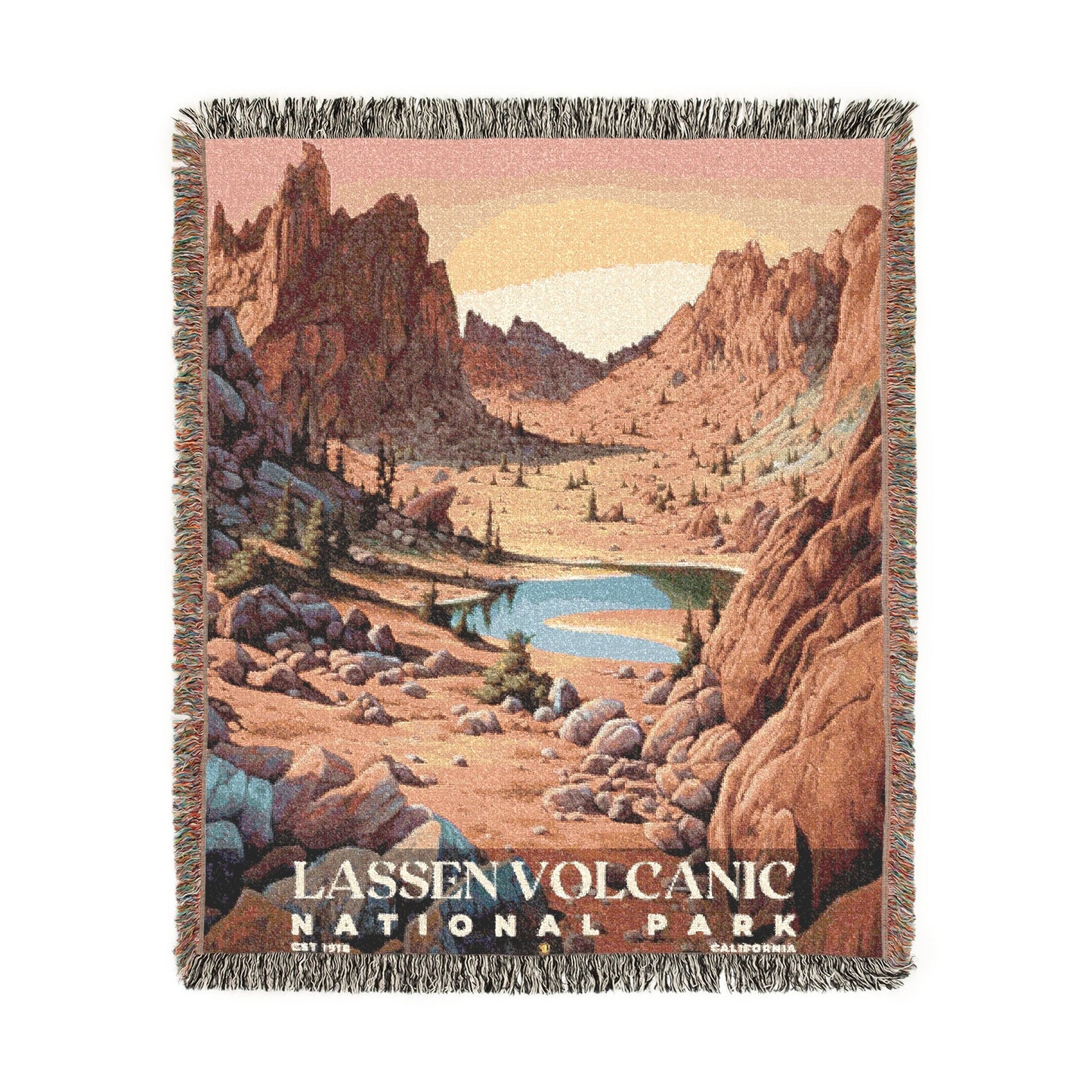 Lassen Volcanic National Park Woven Blanket | S02