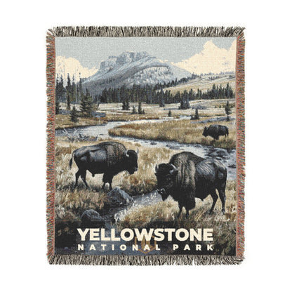 Yellowstone National Park Woven Blanket | S17